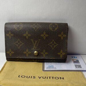 Louis Vuitton Vintage (1999) Monogram Porte-Monnaie Tresor Wallet - Preowned